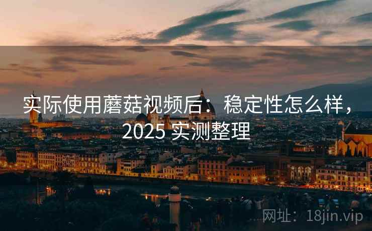 实际使用蘑菇视频后：稳定性怎么样，2025 实测整理  第2张