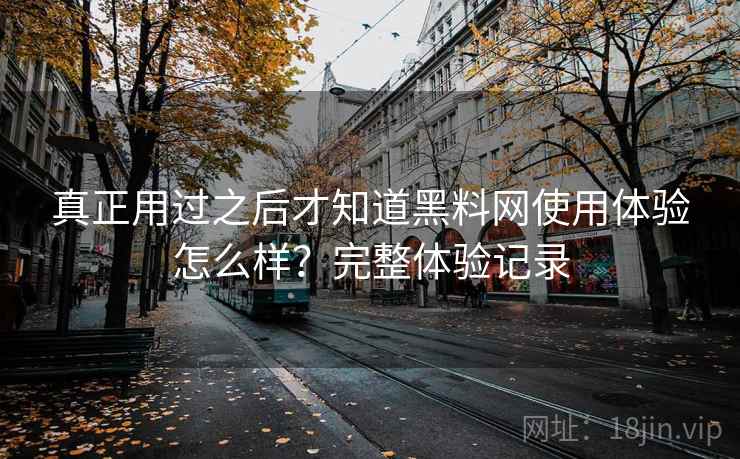 真正用过之后才知道黑料网使用体验怎么样?完整体验记录 第2张 真正用过之后才知道黑料网使用体验怎么样?完整体验记录 第2张