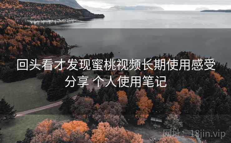 回头看才发现蜜桃视频长期使用感受分享 个人使用笔记