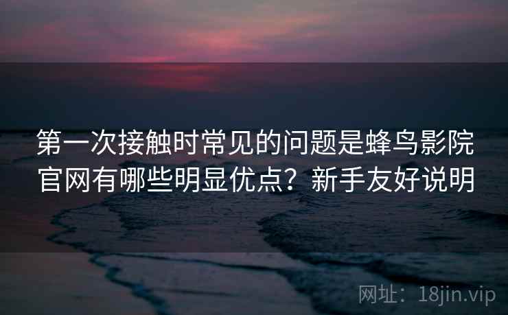第一次接触时常见的问题是蜂鸟影院官网有哪些明显优点?新手友好说明